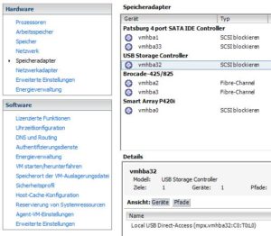 host adapter vmware esx