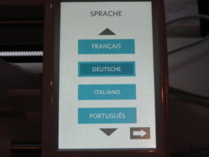Silhouette Cameo 3 menu