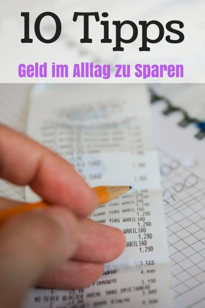 Geld sparen im alltag