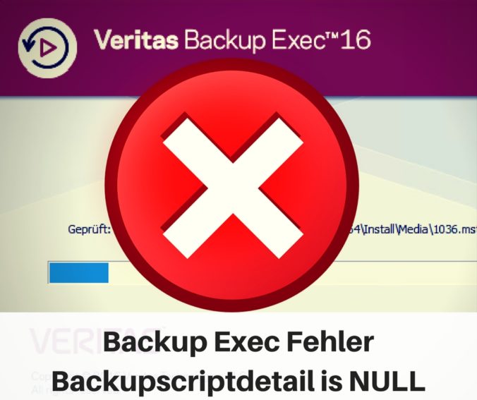 Backupscriptdetail is Null