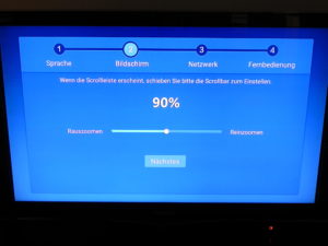 Setup Wizard der TV Box Bqeel M9Cmax mit Android