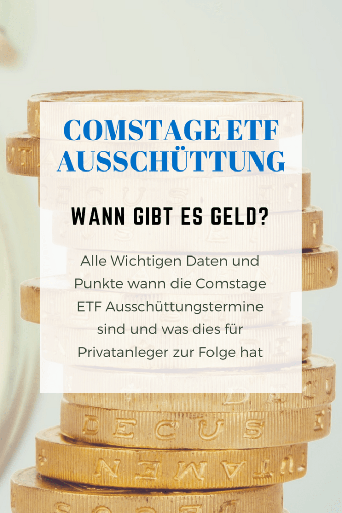 Für ausschütende Comstage ETF Besitzer gibt es ein mal im Jahr eine Auszahlung. Wann genau diese Auszahlung ist und welche Daten man sich merken sollte erfahrt ihr im Artikel.