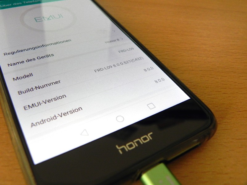 Honor 8 mit Android Oreo 8 gestartet