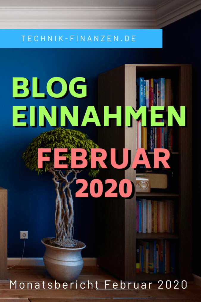 Februar 2020 Blog Einnahmen