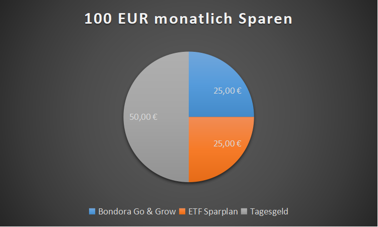 100 eur monatlich sparen diagram