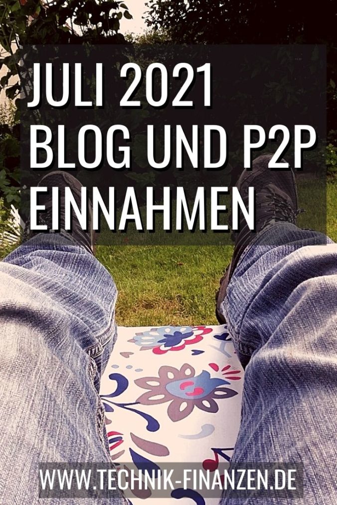 Monatsreport Juli 2021 alle einnahmen.