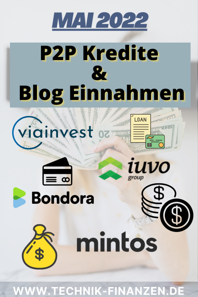 Mai 2022 P2P Kredite Blog einnahmen