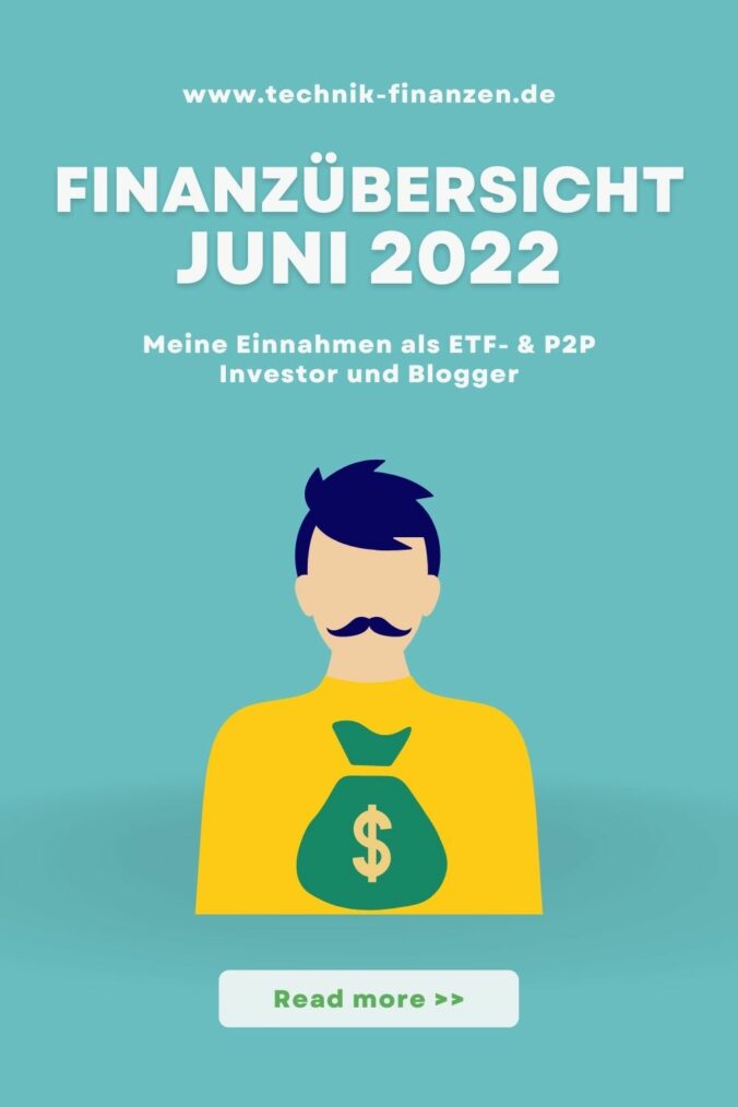 Finanzübersicht als Blogger Juni 2022