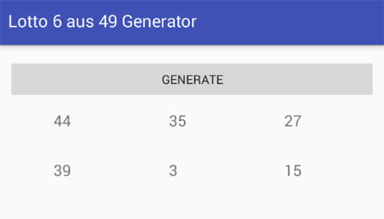 Android Lotto App